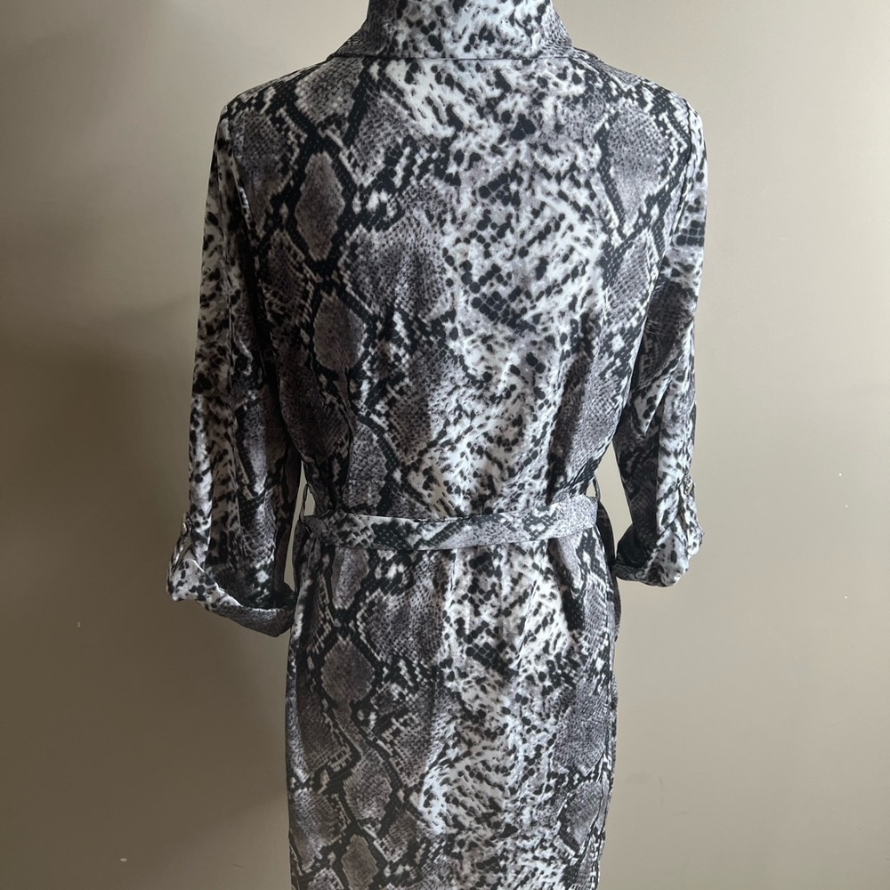Parisian Size 6 Button Front Snake Print Dress - image 7